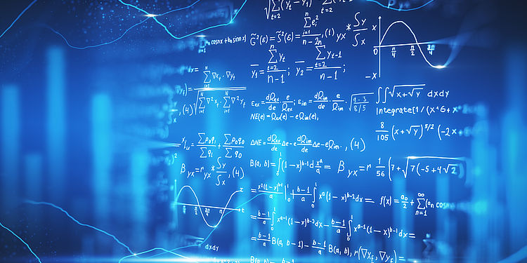 Digital mathematical formulas wallpaper