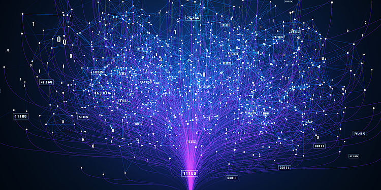 Technology Artificial intelligence (AI) and internet of things IOT concept.